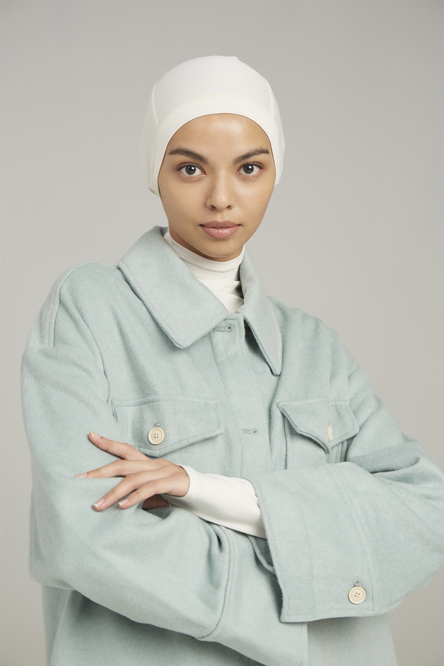 ALANYA SPORTS HALF CAP UNDERSCARF - CRYSTAL BLUSH 04