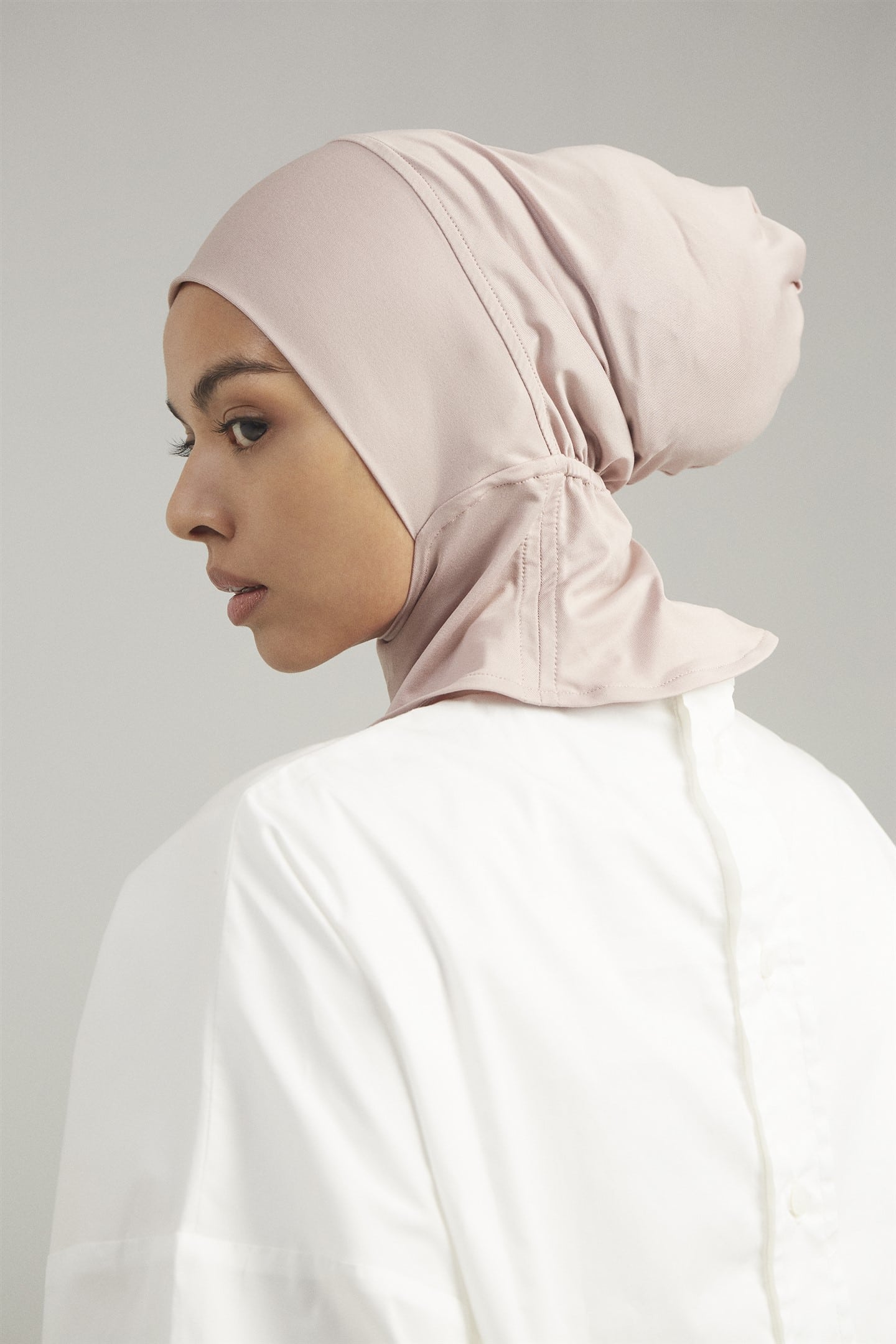 ASWAN ESSENTIAL NECK-LENGTH UNDERSCARF - PINK MELODY 01
