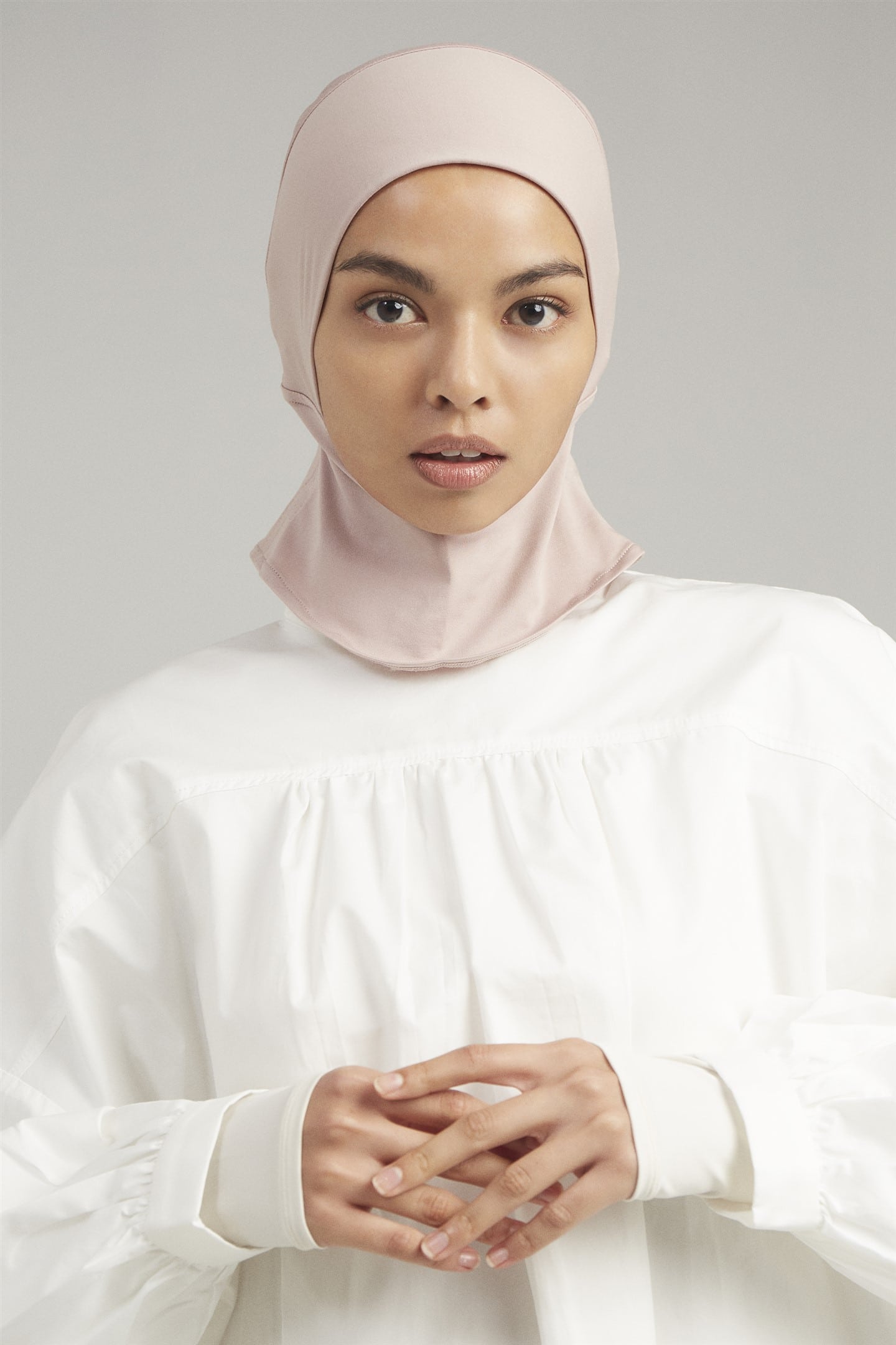 ASWAN ESSENTIAL NECK-LENGTH UNDERSCARF - PINK MELODY 04