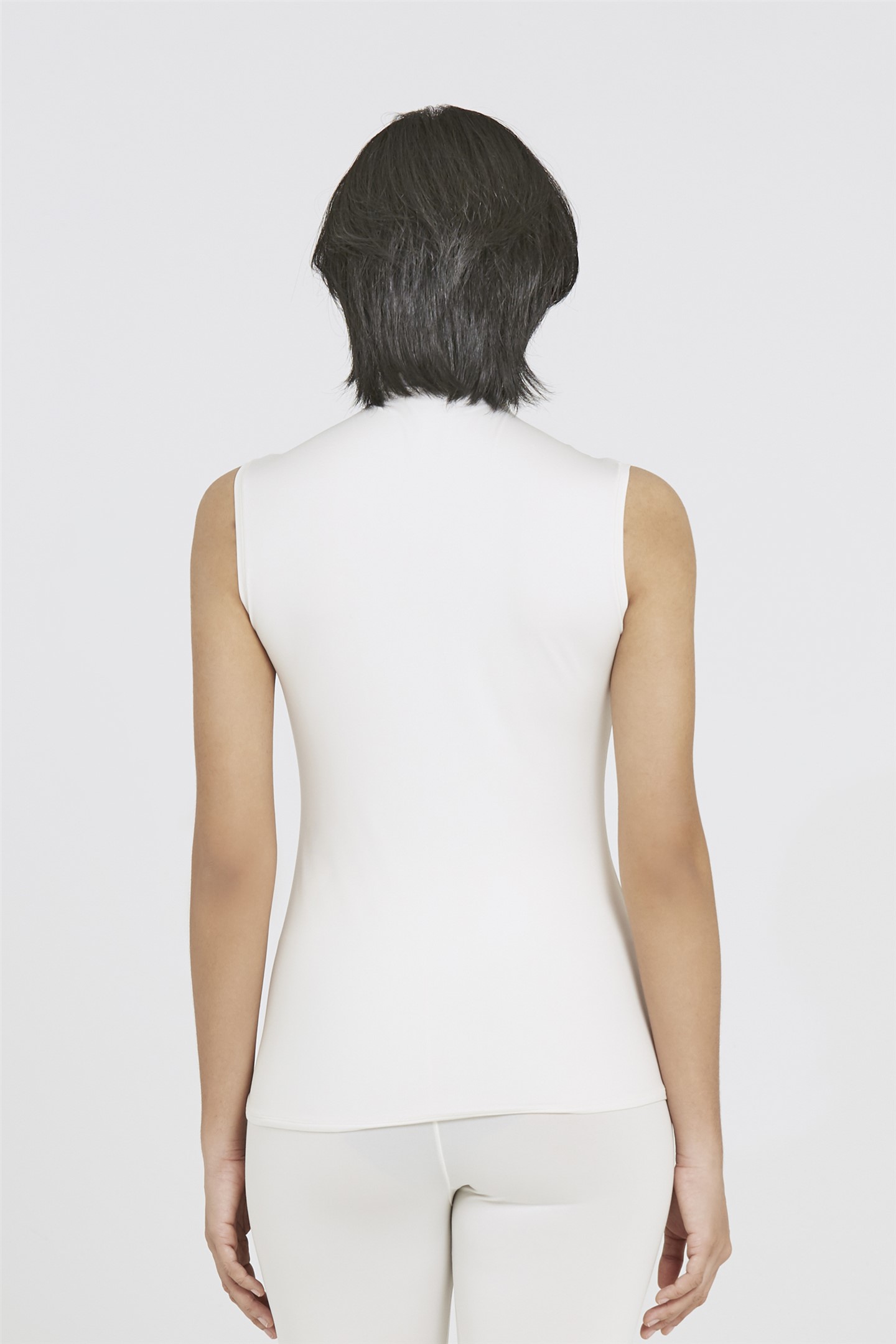 ELMINA SLEEVELESS TURTLENECK - CRYSTAL BLUSH 02