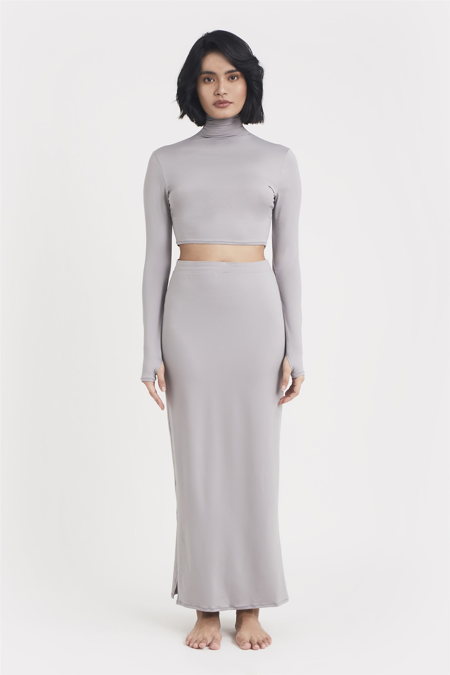 MADEIRA ESSENTIAL PENCIL SKIRT - HAZE 01