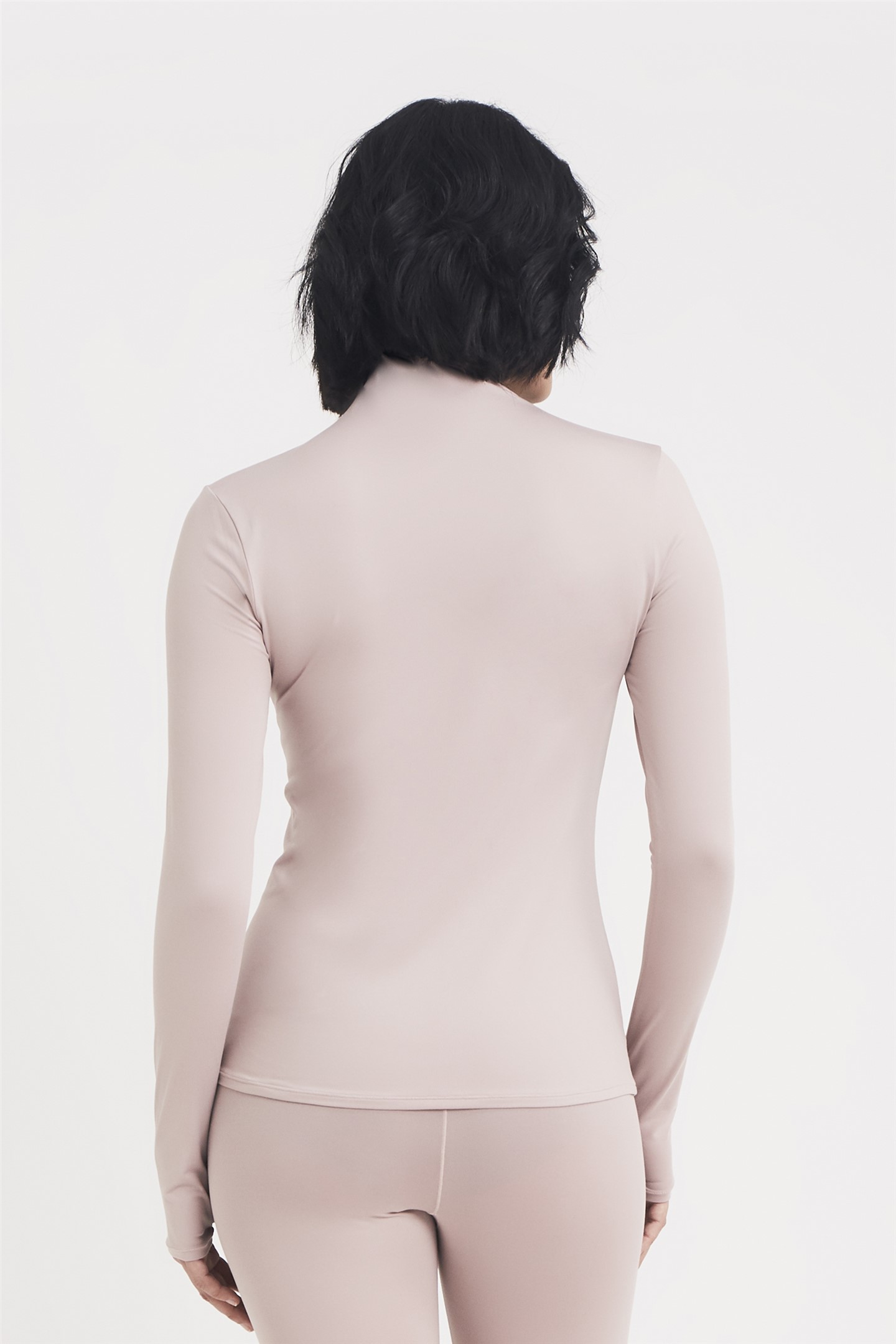 SAVANNA ESSENTIAL LONG SLEEVE TURTLENECK - PINK MELODY 02