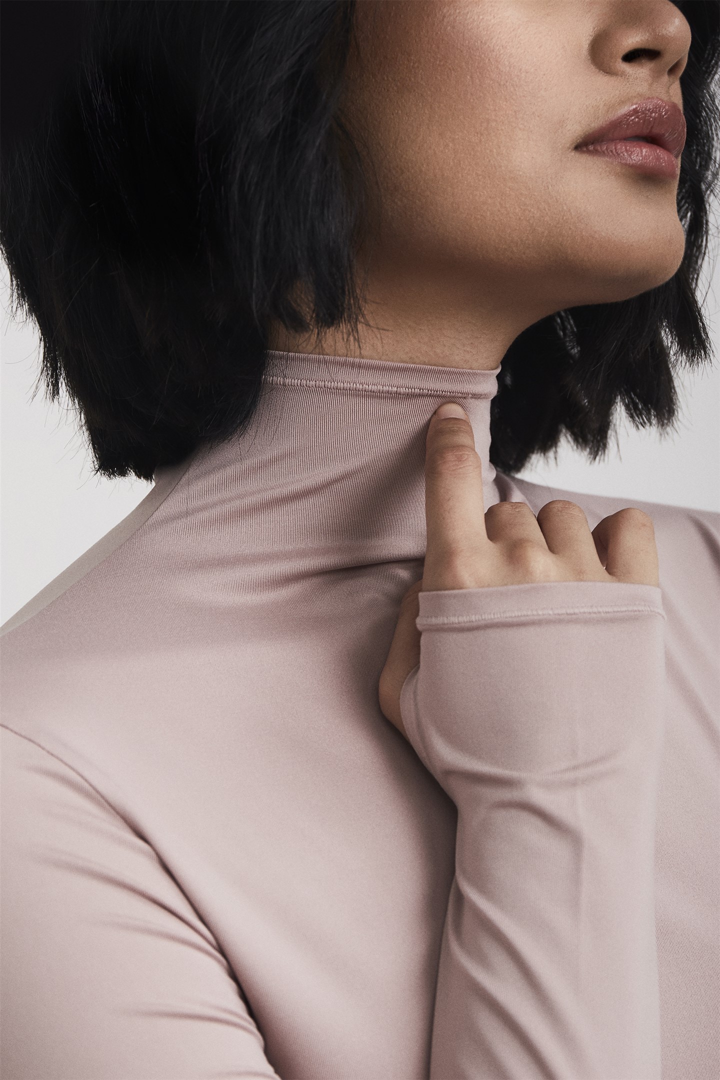 SAVANNA ESSENTIAL LONG SLEEVE TURTLENECK - PINK MELODY 03