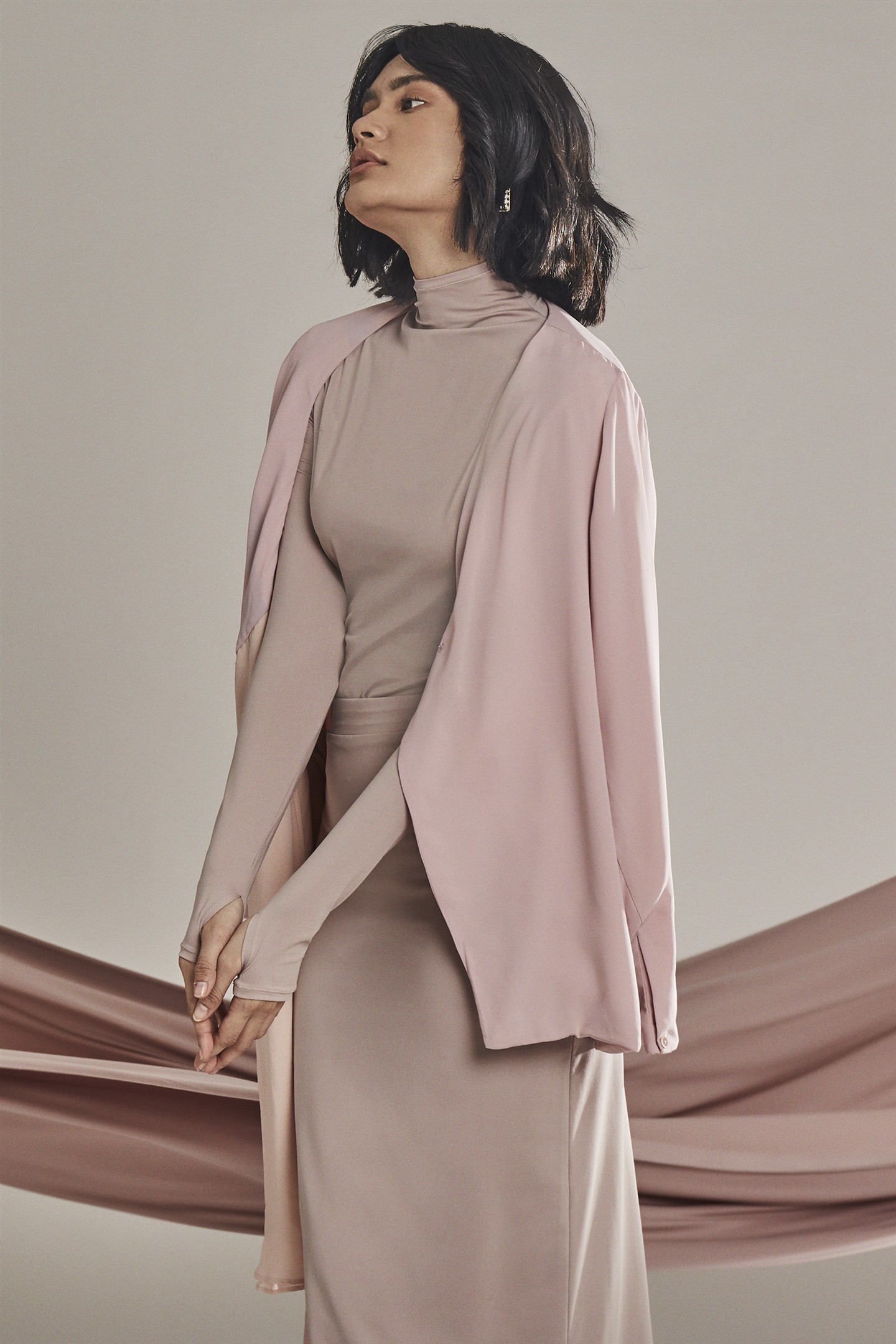 SAVANNA ESSENTIAL LONG SLEEVE TURTLENECK - PINK MELODY 07