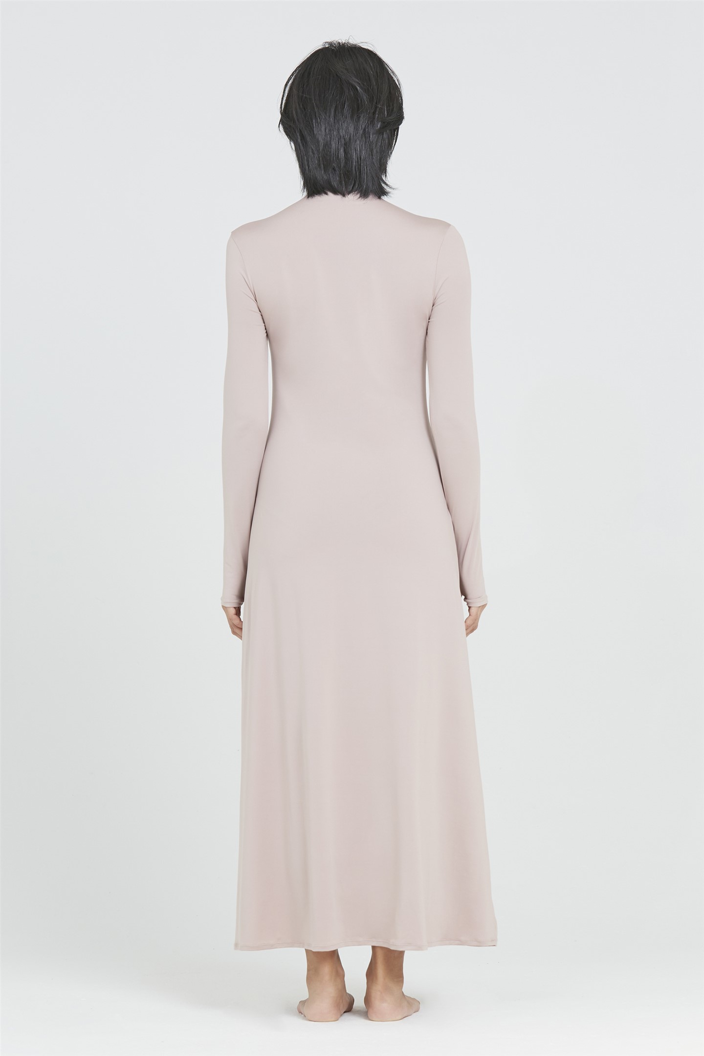 SOPHIA LONG-SLEEVED TURTLENECK DRESS - PINK MELODY 02