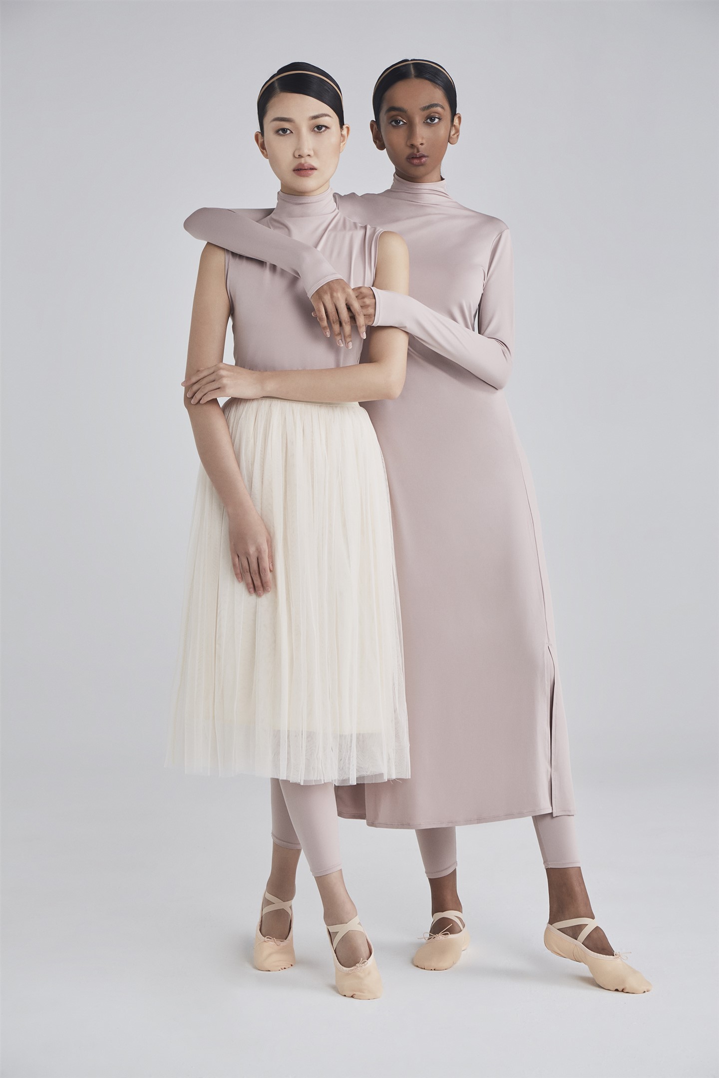 SOPHIA LONG-SLEEVED TURTLENECK DRESS - PINK MELODY 07